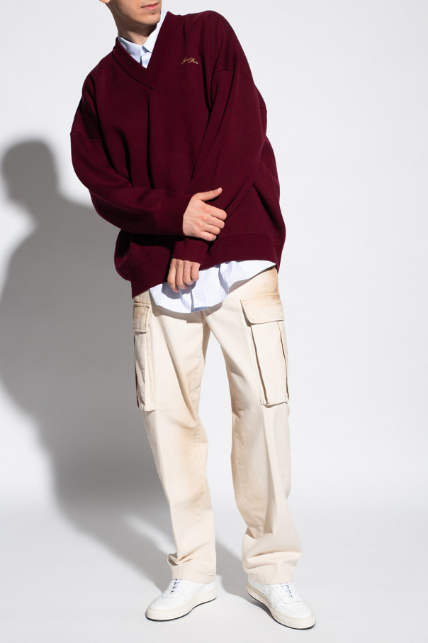 BALENCIAGA パーカー Vetements Acne Studios Acne Studios - Logo hooded sweater - Black